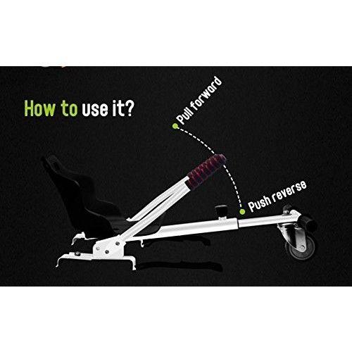 Adjustable Go Kart Cart HoverKart Stand Seat for Hoverboard - Toytexx Adjustable Go Kart Cart HoverKart Stand Seat for Hoverboard - Toytexx
